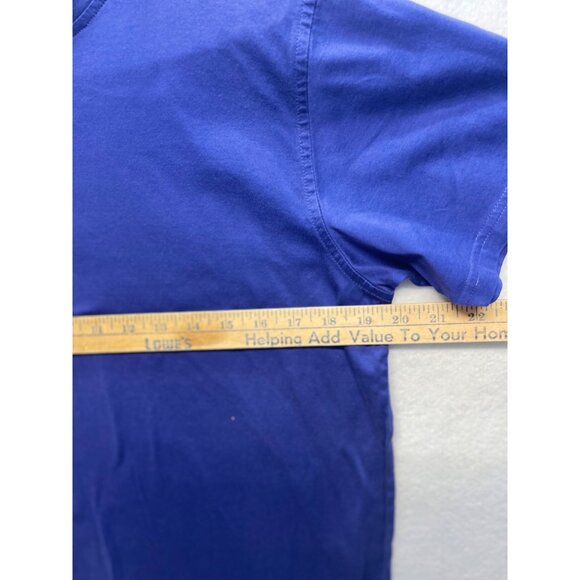Liz Claiborne Bright Blue Short Sleeve Top Shirt Size Large - Picture 3 of 7
